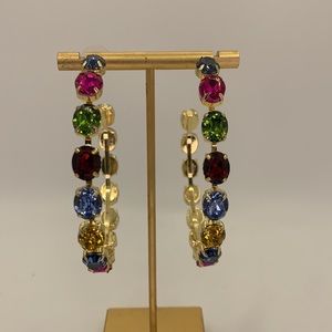 Multicolor Statement Hoops